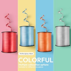 500 Yards Curling Ribbon for Gift Wrapping, 3/16″ Balloon String for Solid Pink