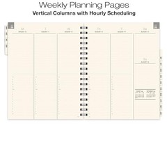 ESSENTIAL 2026-2027 Monthly & Weekly Planner with Tabs, 7″x9″: 14 7″ x 9″