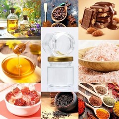 1.5 oz Mini Glass Honey Jars, Honey Jars Party Favors in Bulk, with