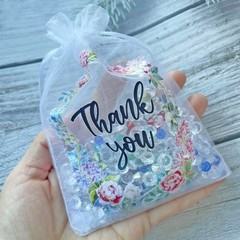 100PCS Organza Gift Bags 4×6″ for Jewelry, Wedding Favors, Party, Sheer Drawstri