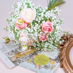 LYLYFAN Babys Breath Artificial Flowers,6 Pcs Gypsophila Faux Flowers for Wed…