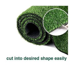 LITA Artificial Grass Turf Lawn-7 Feet x 15 Feet, 0.4″ Indoor Outdoor Rug Syn…