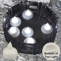 24 X Waterproof LED Floating White Tea Light Flameless Candle Wedding Party Xmas