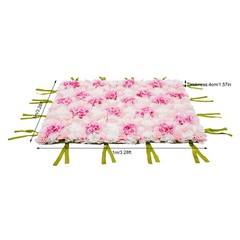 PINK 1*1m Artificial Flower Wall Panel Rose Dahlia Hydrangea Wedding Party Decor