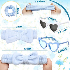 36-Piece Bachelorette Party Set: Headbands, Scrunchies & Heart Sunglasses, Dusty