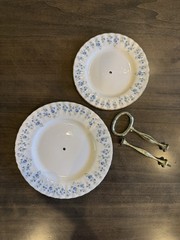 Royal Albert Memory Lane England 2-Tier Dessert Cake Stand