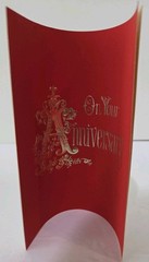 Vintage 40th Ruby Anniversary Couple Keepsake Display Lace Diorama Wedding Decor