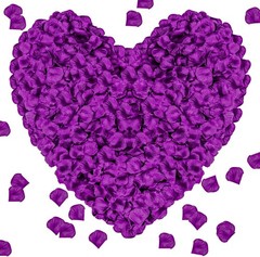 Elegant 1000pcs Deep Purple Water-Resistant Rose Petals for Weddings & Parties