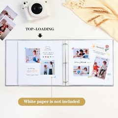 12×12 Inch Large 3 Ring DIY Scrapbook Photo Album with 12×12 Inch 40 Pages Red
