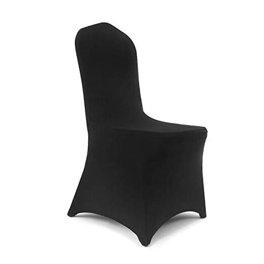 pcs Stretch Spandex Chair Cover for Wedding Party Dining Banquet Event 12 Black