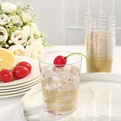 25 pk 10 oz Plastic CLEAR CUPS Disposable Tableware Party Wedding SALE