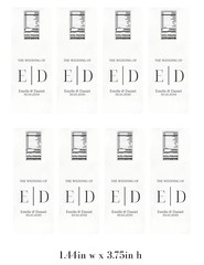 The Wedding Of Personalized Mint Labels | Initial Wedding Favors | Bridal Mints