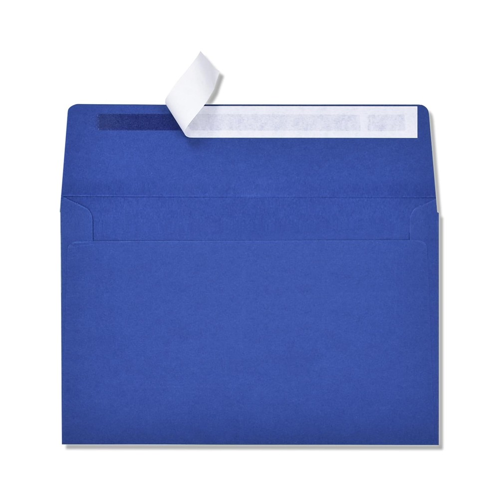 5-3/4 x 8-3/4 Inches A9 Blank Invitation Envelopes 50 Pack – Blue Self Seal E…