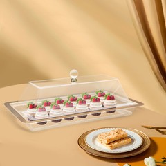 Acrylic Cake Stand with Lid for Wedding, Desserts, and Cookie Display