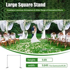 10’x50′ Backdrop Stand Pipe Kit,Background Support System Curtain Frame HOT NEW！