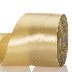 2 Inch Solid Satin Ribbon, 50 Yards Craft 2 x 1800 Inches Champaign Gold