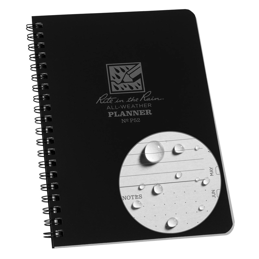 Rite in the Rain All-Weather Weekly Planner, Undated, Side-Spiral 4-5/8″ x 7″…