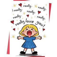Cute Valentines Day Card – Romantic Valentine Gift for Him or Her –