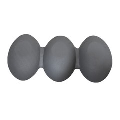 Handmade Aluminum Geometric Gray Set Of One Tea Light Candle Holder BBH Homes