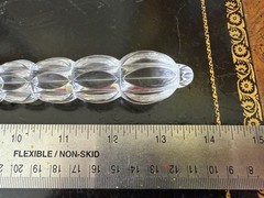 Vintage Mikasa Austria Crystal Handle Cake Knife 14ʼ Serrated With Original Box