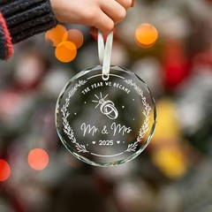 Wedding Gifts – Mr and Mrs Married Wedding Ornament 2025 – Just Color-10