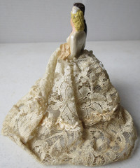 Vintage 1950s Wedding Cake Topper Bride Groom