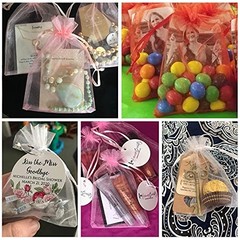 50 Pack Organza Bags 4 x 6 inch Small Bags, Favor 1 Count (Pack of 50) White