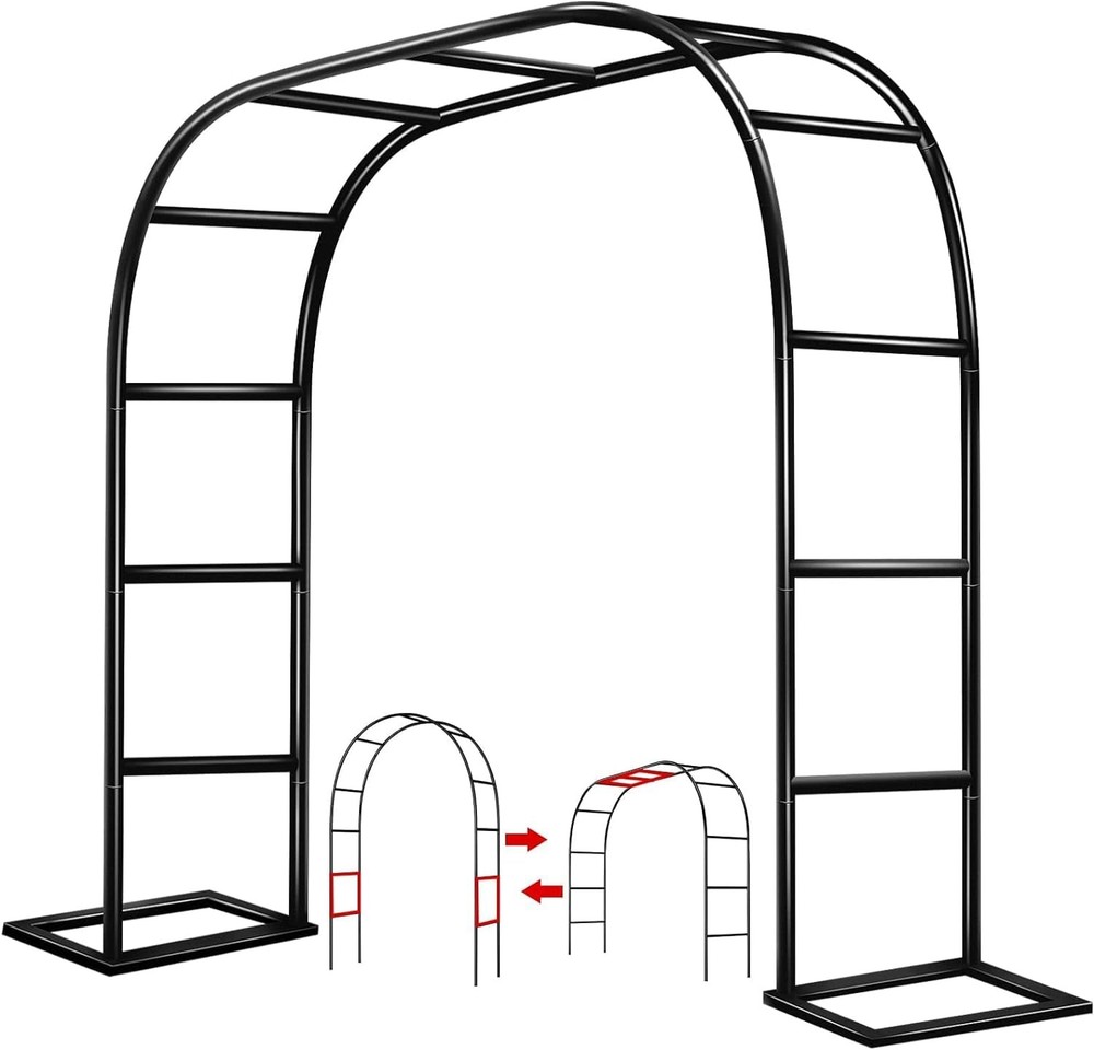 Garden Arch Trellis for Climbing Plants Outdoor Wedding Arches Brown