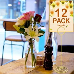 Table Number Holders 8.75 Inch Pack of 12 Wedding Party Graduation Sign Stands