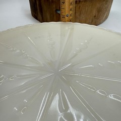 Vintage White Milk Glass Pedestal Cake Plate, Vintage Cake Plate White Glass