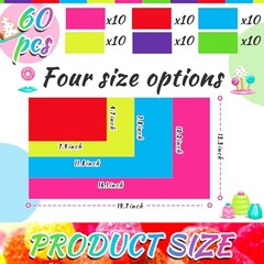 Colorful PVC Floor Stickers Candy Donut Theme Land Runway 16.1 x 10.2 Inch 60