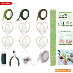 Complete 162PCS DIY Wrist Corsage Kit with Durable Wire Cutter & Floral Supplies