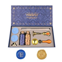 2 Pieces Letter E Wax Seal Stamp Set,Initial Alphabet Wax Seal Stamp Kit Vint…