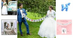 Versatile Just Married Decorations Banner – Perfect for Weddings & Engagements