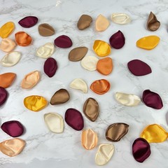 Lings Moment Satin Rose Petals In Terracotta Fall Colors Romantic Wedding Decor