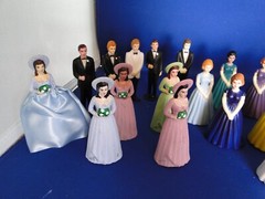 New Vintage Groomsmen & Bridesmaids, 4 1/2″ tall, variety of colors/styles,