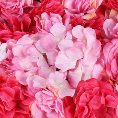 12x Artificial Flower Wall Rose Wall Diy For Wedding Background Wall Decor