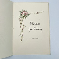 NOS 1950 PLANNING YOUR WEDDING 3-Month Bride’s Plan! GIBSON VTG Pamphlet Booklet