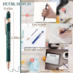 Fuutreo 30 Pcs Inspirational Pens Bulk Thank You Gifts Motivational Quote Scr…