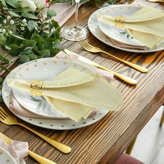 6x Alloy Napkin Rings Wedding Towel Holder /Buckle Dinner Table Party Banquet.