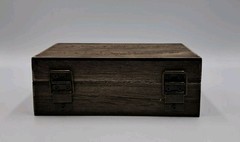 Wedding Ring Box Unique and Engagement Ring Holder Boxes for Rustic Brown