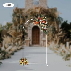 3Pcs Metal Arch Stand Wedding Party Backdrop For Ceremony Yard Venue Shelf Decor