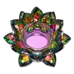 OwnMy Colorful Crystal Lotus Flower Tea Light Holder – Petals