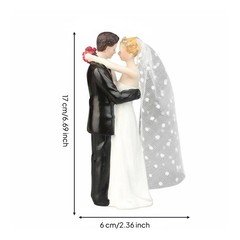 Bride and Groom Cake Topper Detailed Craftsmanship Wedding Cake Topper