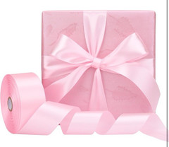 50yd 1.5in Pink Polyester Ribbon Gift Wrap Craft Party Decorations Sewing DIY