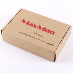 MaxMau 24pcs Mini 0.47″ x 0.87″ x 1.38″ (12mm x 22mm x 35mm), 5ml, Clear