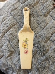 Vintage Decorative Porcelain Cake Server Cutter Holiday Wedding Birthday Etc.