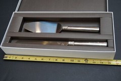 Vera Wang & Wedgwood Cake Knife and Sever Set *Stainless Steel * Infinite Love
