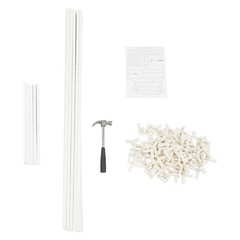 White 20 PCS Geometric Flower Stand For Wedding, Flower Stand 10.63*10.63*31.5in