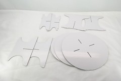 Three Piece Dessert Stand Set White TF
